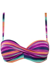 Lascana, LASCANA Bandeau-Bikini-Top »Rainbow«, LASCANA Bandeau-Bikini-Top »Rainbow«, mit 5 Tragevariationen