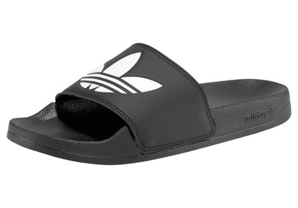 adidas Originals, adidas Originals Badesandale »Adilette Lite«, Adidas Originals Pantoletten - Black + White EU40 1/2 Herren