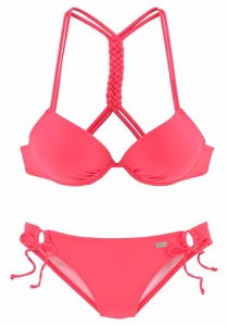 Buffalo, Buffalo Push-Up-Bikini, Buffalo Push-Up-Bikini, mit geflochtenem Rückendetail