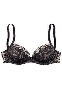 Lascana, LASCANA Push-up-BH, LASCANA Push-up-BH, mit Bügel im angesagten Leo-Look, sexy Dessous