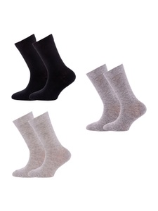 ewers, Socken, Socken ESSENTIAL 6er-Pack in grau/anthrazit/schwarz
