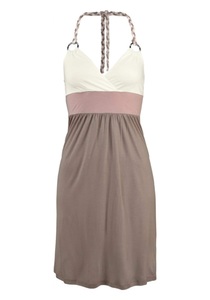 BEACHTIME, Beachtime Strandkleid, Beachtime Strandkleid, mit Color-Blocking-Optik, Neckholderkleid, Minikleid