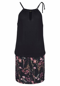 Lascana, LASCANA Strandkleid, LASCANA Strandkleid, mit bedrucktem Rockteil, kurzes Sommerkleid