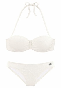 Buffalo, Buffalo Bügel-Bandeau-Bikini, Buffalo Bügel-Bandeau-Bikini »Romance«, aus Strukturware