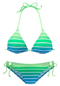 Venice Beach, Venice Beach Triangel-Bikini, Venice Beach Triangel-Bikini, mit Farbverlauf, regulierbares Top, mit herausnehmbaren Cups