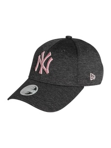 New Era, New Era Nuova era 9Forty ladies Cap - JERSEY New York Yankees grigio rosa, New Era 9Forty Cap / Strapback - Dunkelgrau meliert Einheitsgroesse Damen