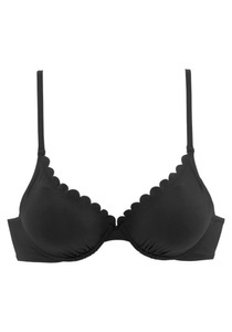 Lascana, LASCANA Bügel-Bikini-Top »Scallop«, LASCANA Bügel-Bikini-Top »Scallop«, mit Wattierung
