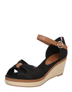 Tommy Hilfiger, Tommy Hilfiger Damen Hohe Sandalette Schwarz, 