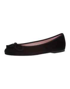 Pretty Ballerinas, Lederballerina mit Schleife 'Angelis', Ballerina Pretty Ballerinas schwarz Größe: 36