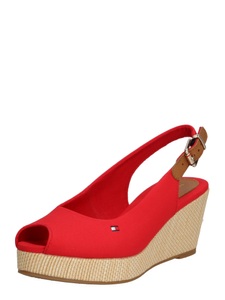 Tommy Hilfiger, Tommy Hilfiger Iconic Elba Sling Back Wedg FW0FW04788XLG Universal Damen Schuhe rot 6 UK / 8 US / 39 EUR / 24.5 cm, 