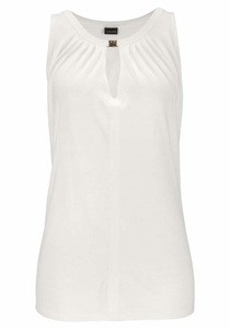 Lascana, LASCANA Strandtop mit Dekoschliesse, LASCANA Tanktop mit Zieraccessoire, lässiges Jerseytop, casual