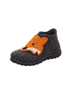 Superfit, Superfit Klett-Hausschuhe HAPPY FOX in grau in Gr. 20, Klett-Hausschuhe FUCHS