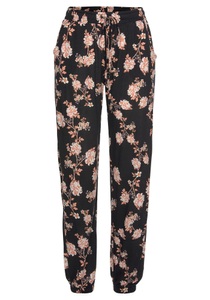 Lascana, LASCANA Strandhose, LASCANA Strandhose, mit floralem Alloverdruck und Taschen, elastisch, lockere Passform