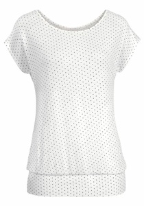 Lascana, LASCANA Longshirt, LASCANA Longshirt »mit breitem Bund«, aus weichem Viskose-Stretch