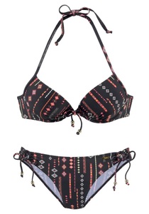 Buffalo, Buffalo Push-Up-Bikini, Buffalo Push-Up-Bikini, mit Zierperlen