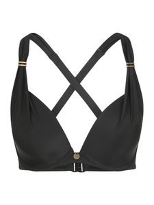 Hunkemöller, Hunkemöller Vorgeformtes Bügel-Bikini-Top Sunset Dreams Cup E + Schwarz, 