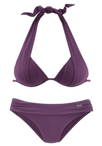 Lascana, LASCANA Triangel-Bikini, LASCANA Triangel-Bikini, im Nacken zu binden, wattierte Cups, mit eingearbeiteten Kissen