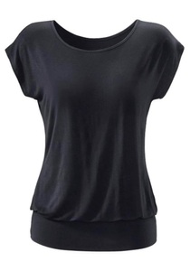 Lascana, LASCANA Longshirt, LASCANA Longshirt »mit breitem Bund«, aus weichem Viskose-Stretch