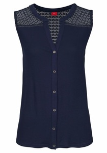 S.OLIVER BEACHWEAR, s.Oliver Beachwear Strandtop, s.Oliver Strandtop mit Spitzeneinsatz