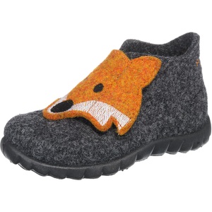 Superfit, Superfit Klett-Hausschuhe HAPPY FOX in grau in Gr. 20, Klett-Hausschuhe FUCHS