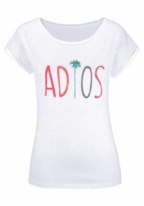 BEACHTIME, Beachtime T-Shirt, Beachtime T-Shirt, mit modischem Sprüche Frontdruck 