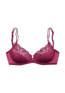 S.OLIVER BODYWEAR, s.Oliver Bodywear Push-up-BH, s.Oliver Push-up-BH, mit kleiner Zierschleife und doppelten Spaghettiträgern, Dessous