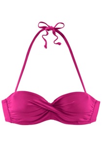 S.OLIVER BEACHWEAR, s.Oliver Beachwear Bandeau-Bikini-Top »Spain«, s.Oliver Bandeau-Bikini-Top »Spain«, in unifarben mit Wickeloptik