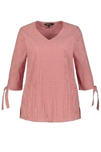 Ulla Popken, Grosse Grössen Bubbletunika, Damen, rot, Größe: 54/56, Baumwolle/Polyester/Elasthan, Ulla Popken, 