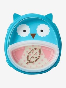 Skip Hop, SKIP HOP 2-in-1 Teller Eat Neat Zoo Eule, SKIP HOP® Zoo Esslern-Set für Kinder eule/blau