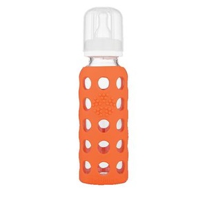 Lifefactory, lifefactory Glas-Trinkflasche BABY 0,250l in orange, lifefactory Babyflasche aus Glas in papaya 250 ml