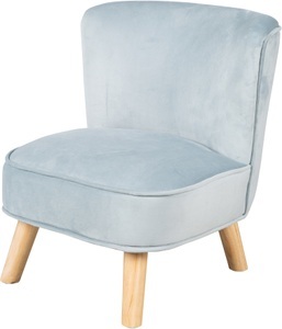 Roba, roba Kindersessel Samt, hellblau, Kindersessel LIL SOFA (Farbe: sky)