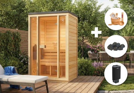 FinnTherm, Comfort Set Gartensauna Kuuma S