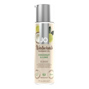 System Jo, JO - Naturals Massageöl Kokosnuss & Limette - 120 ml