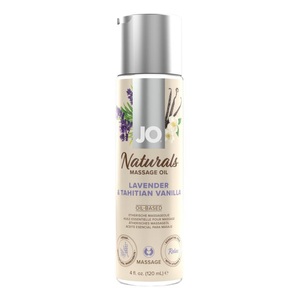 System Jo, JO - Naturals Massageöl Lavendel und tahitianische Vanille - 120 ml