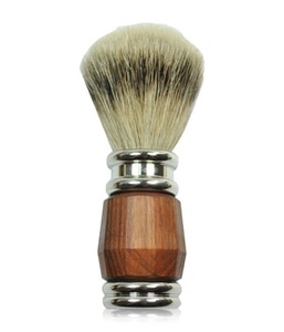 Golddachs, Golddachs Palisander Santos Silberspitzen Rasierpinsel 1 Stk