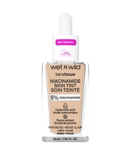 Wet n Wild, wet n wild Bare Focus Niacinamide Skin Tint Flüssige Foundation 32 ml Fair Beige