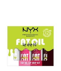 NYX Professional Makeup, NYX Professional Makeup Fat Oil Lip Drip Kit Lip Gloss 4er Set Lippen Make-up Set 1 Stk My Main, Missed Call, Newsfeed, Status Update
