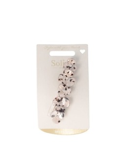Solida, Solida Patentspange Patentspange t-shell Strass Haarspangen 1 Stk