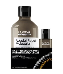 L´Oréal Professionnel Paris, L'Oréal Professionnel Paris Absolut Repair Molecular Shampoo + Rinse-off Serum Duo Haarpflegeset 1 Stk