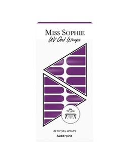 Miss Sophie, Miss Sophie UV Gel Wraps Aubergine UV Nagelfolie 1 Stk