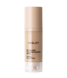 Inglot, INGLOT Skin Focused Care Face Foundation SPF50+ Flüssige Foundation 30 ml 307 Yellow Beige