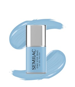 Semilac, Semilac One Step 3in1 UV Gel Polish Gel Nagellack 7 ml S810 Baby Blue