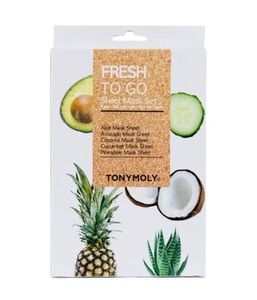 TONYMOLY, TONYMOLY Fresh To Go Sheet Mask Set 5 pcs Gesichtspflegeset 5 Stk