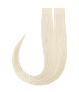 Rapunzel of Sweden, Rapunzel of Sweden Premium Tape Extensions Straight / Classic Tape 4 cm / 8 pieces 10.10 Platinum Blonde 40 cm Haarverlängerung 18 g
