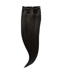 Rapunzel of Sweden, Rapunzel of Sweden Classic Clip-ins Straight / Light Volume / 3 pieces 1.2 Black Brown 40 cm Haarverlängerung 52.5 g