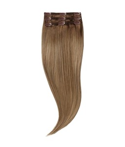 Rapunzel of Sweden, Rapunzel of Sweden Classic Clip-ins Straight / Light Volume / 3 pieces Brownish Blonde Balayage B5.0/8.3 40 cm Haarverlängerung 52.5 g