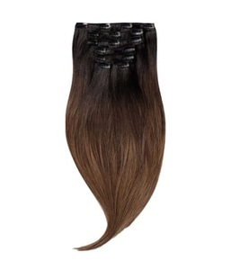 Rapunzel of Sweden, Rapunzel of Sweden Classic Clip-ins Straight / Medium Volume / 7 pieces Deep Brown ColorMelt C1.2/5.0 40 cm Haarverlängerung 100 g