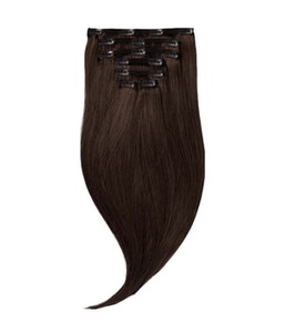 Rapunzel of Sweden, Rapunzel of Sweden Classic Clip-ins Straight / Medium Volume / 7 pieces 2.3 Chocolate Brown 50 cm Haarverlängerung 110 g