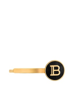 Balmain Hair Couture, Balmain Hair Couture Gold Plated Hair Slide Logo Haarschmuck 1 Stk