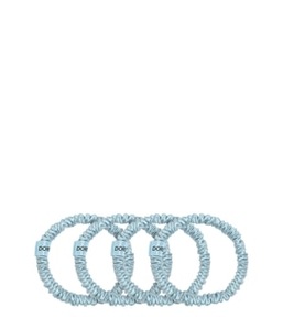 Dore & Rose, Dore & Rose Scrunchie 1 cm Set Light Blue Haargummi 4 Stk